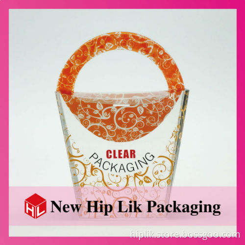 PVC clear plastic handle bag